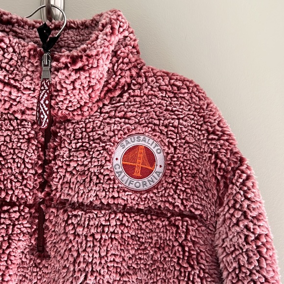 boxercraft Sausalito California Quarter Zip NWOT Golden Gate Bridge Emblem - Picture 2 of 6